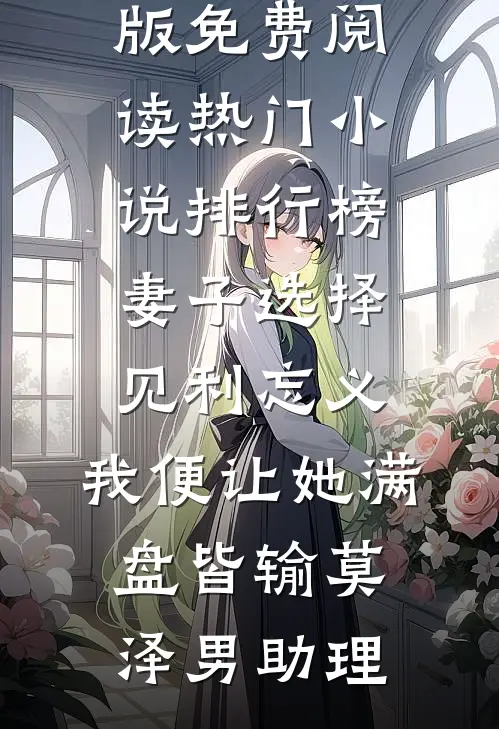 妻子选择见利忘义，我便让她满盘皆输莫泽男助理小说完整版免费阅读_热门小说排行榜妻子选择见利忘义，我便让她满盘皆输(莫泽男助理)
