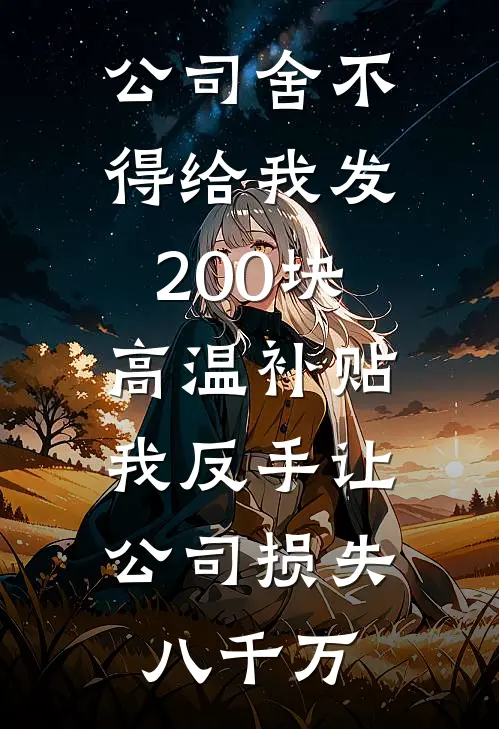 公司舍不得给我发200块高温补贴，我反手让公司损失八千万