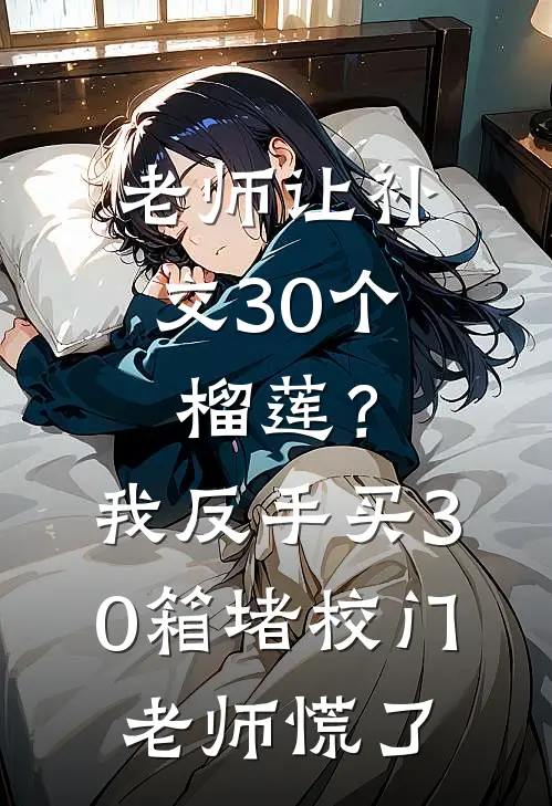 老师让补交30个榴莲？我反手买30箱堵校门，老师慌了