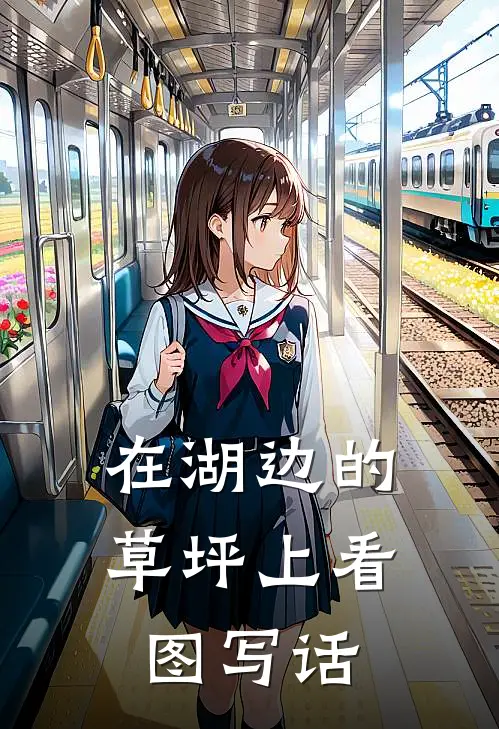 在湖边的草坪上看图写话