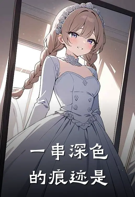 一串深色的痕迹是