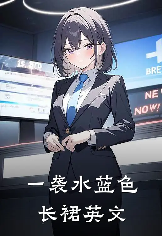 一袭水蓝色长裙英文