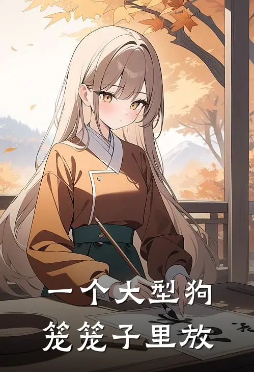 一个大型狗笼笼子里放