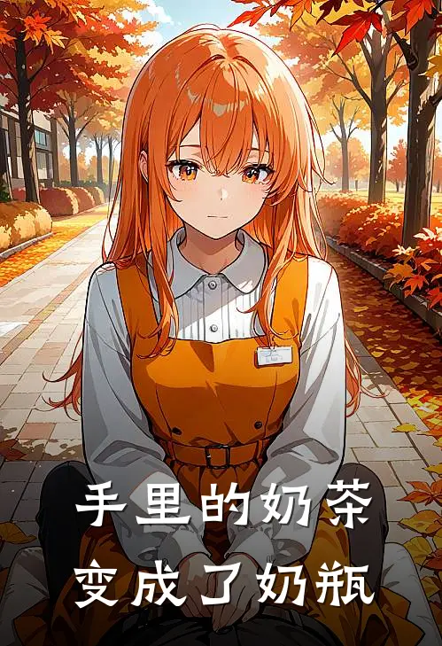 手里的奶茶变成了奶瓶
