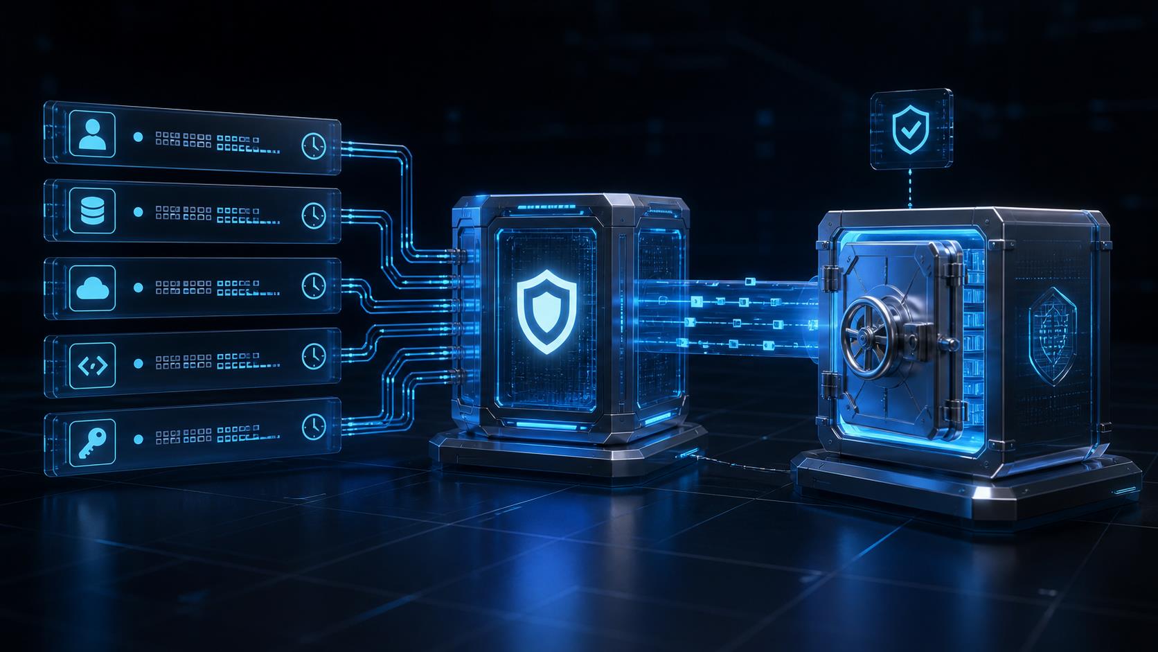 API中转站审计入口 3D 科技渲染